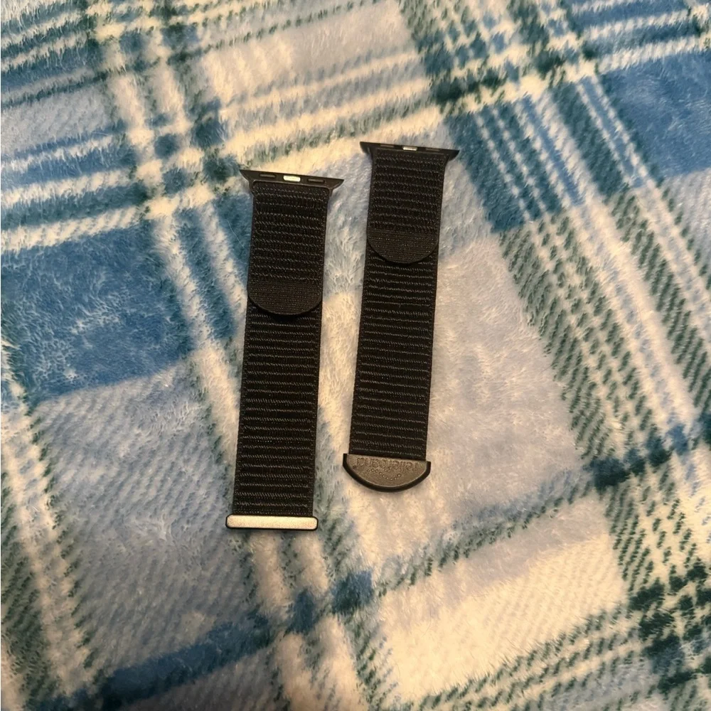 Black Nylon Loop Watch Band for Smartwatches